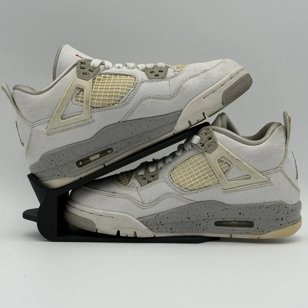 Jordan 4 Retro White Oreo Tech Grey DJ4699-100 Size 5Y Authenticated!! Fast Ship